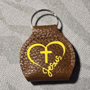 Love Jesus Shopping Cart Coin Keychain